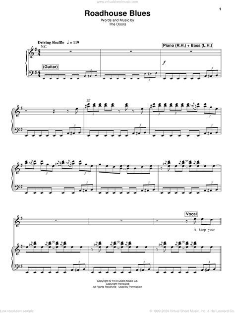 Roadhouse Blues Guitar Chords