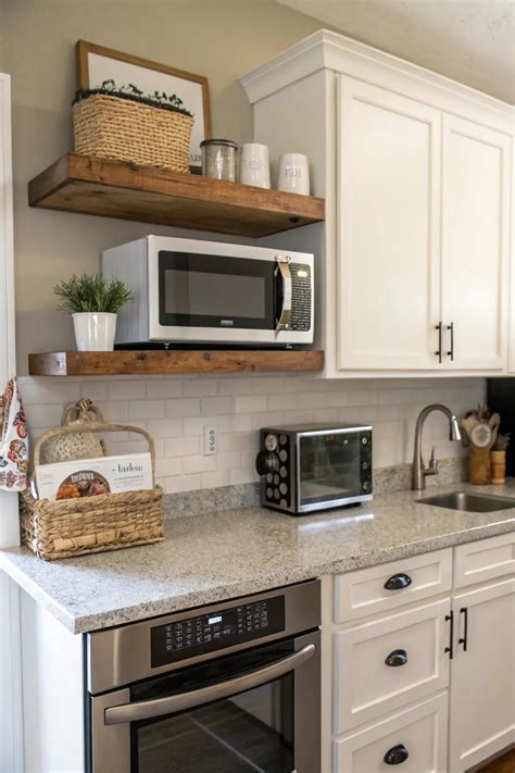 24+ Clever Microwave Shelf Ideas for Your Kitchen
