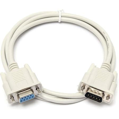 DTECH DB9 RS232 9 Pin Serial Cable Male to Female Port Extension Null ...