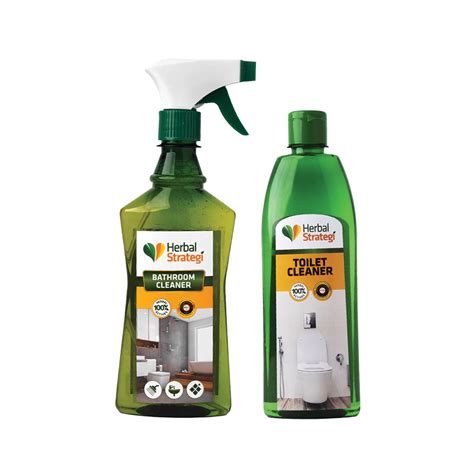 Herbal Bathroom Cleaner & Toilet Cleaner (Pack of 500 ml x 2) – Herbal ...