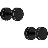 Yellow Chimes Stud Earrings for Men Combo of 2 Pairs Stainless Steel ...