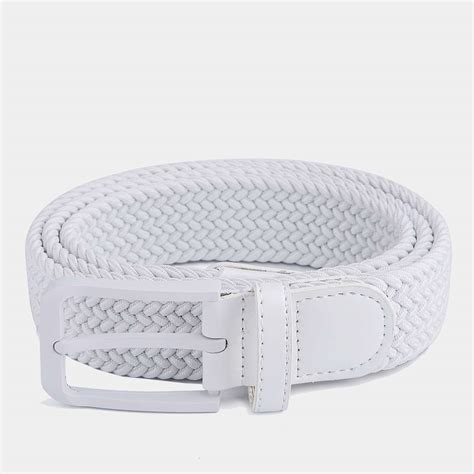 White Golf Belt for Men | Hyper-Stretch + Adaptive Sizing + Comfort