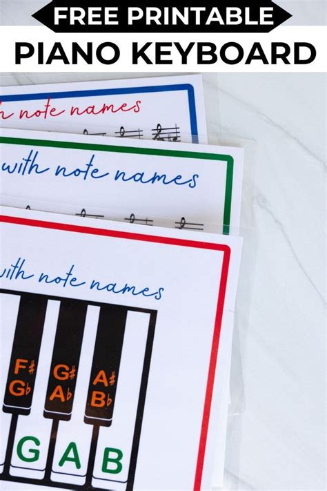 Image result for Piano Keyboard Chart Printable