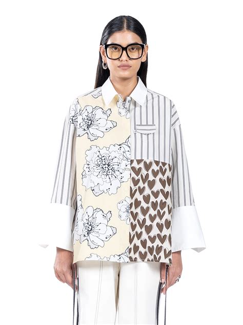 Oversized Paneled Shirt