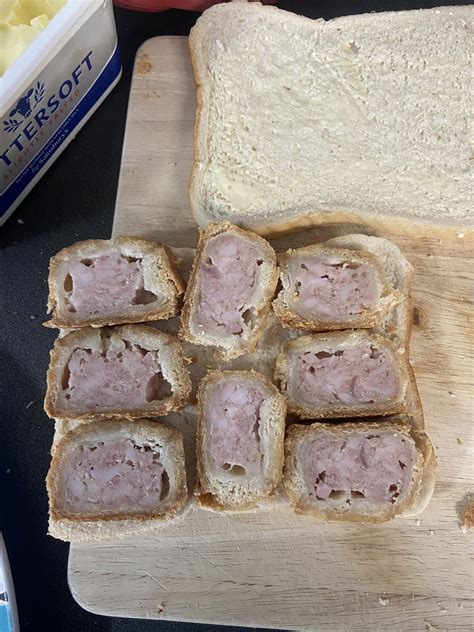 Anyone else like a pork pie sandwich? What sauce do you have on it? I’ve tried, brown, pickle ...