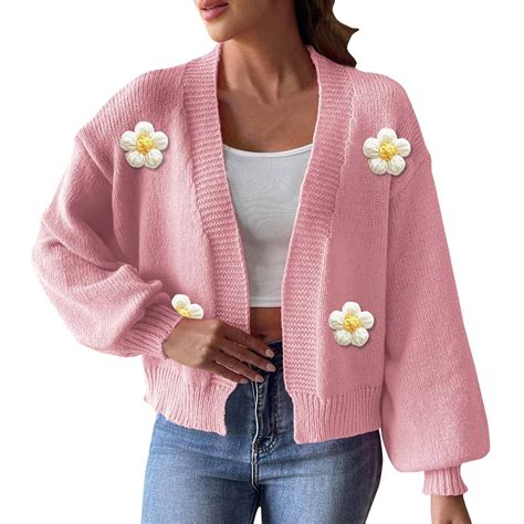 SnnmBlm Women's Strawberry Print Button Down Long Sleeve V Neck Crop ...