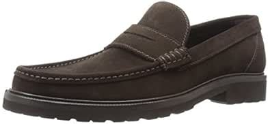 Buy a.testoni Men's M60443dum Penny Loafer, Moro/Brown, 12 M US at ...