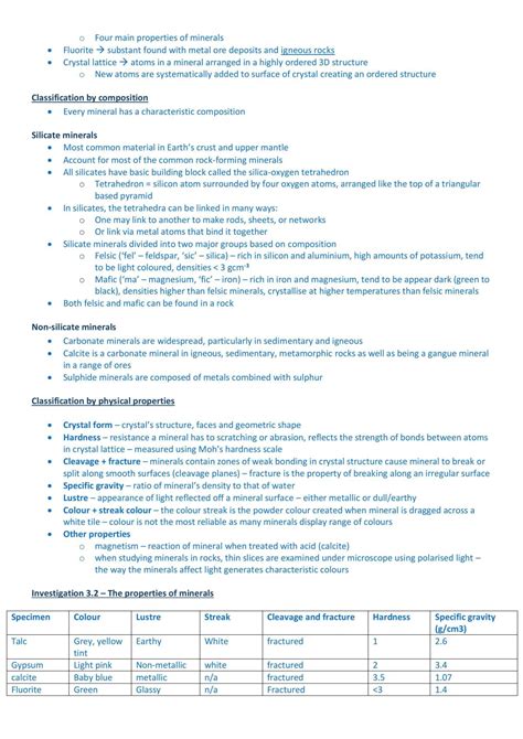 Notes on Resources from Earth | Earth and Environmental Science - Year ...
