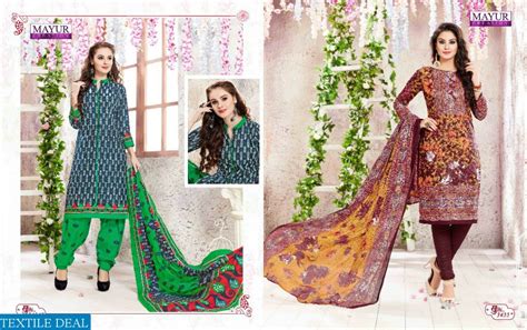 mayur khushi vol-34 Wholesale cotton printed Dress material ...