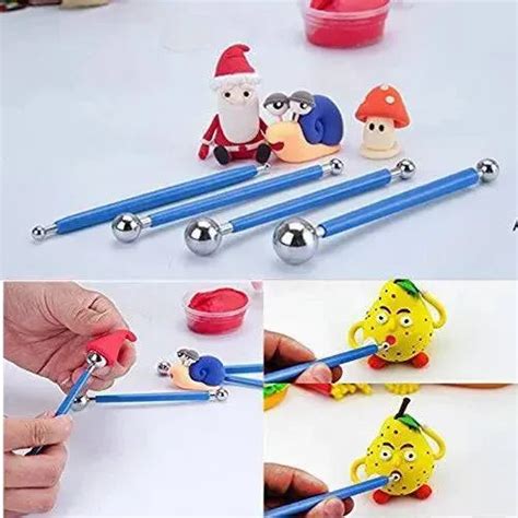 4 Pcs Stainless Steel Ball Modelling Tools for Fondant Art