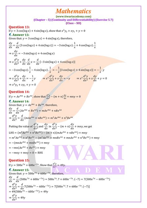 Rezultat imagine pentru Class 12th Maths Exercise 5.5