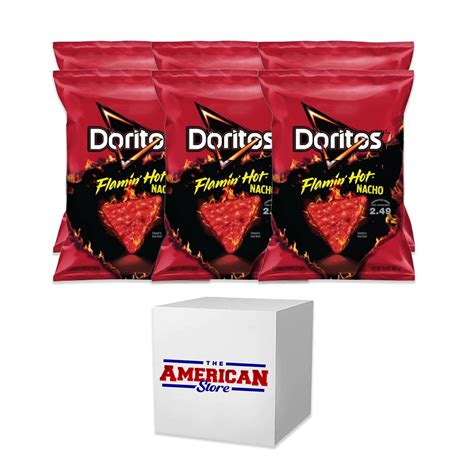 Buy American Snacks - Doritos Flamin' Hot Nacho Flavored Tortilla Chips ...