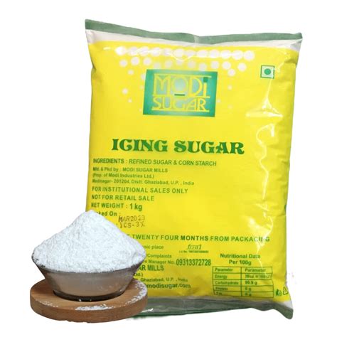 MODI SUGAR Icing Sugar, Doubled Refined, Icing Sugars for Muffins, Cake ...