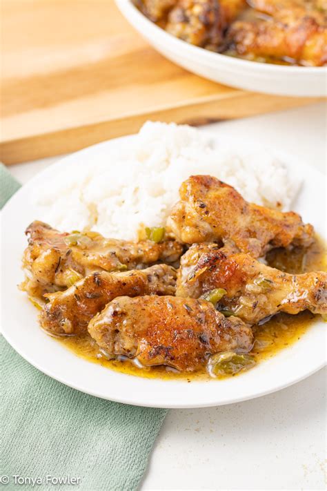 Smothered Chicken Wings - The Midwest Kitchen Blog