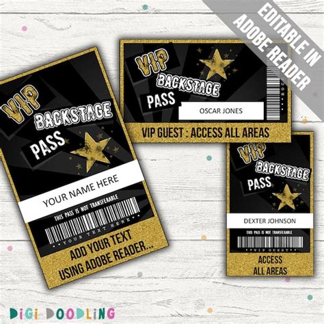 Image result for VIP Backstage Passes