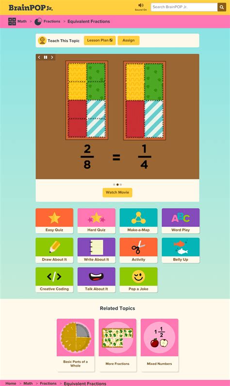 BrainPOP Jr Basic Addition 的图像结果