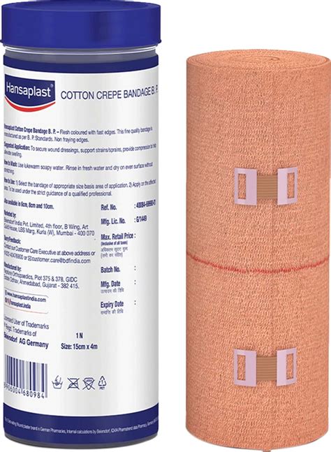 Buy HANSAPLAST CREPE BANDAGE 15 CM X 400 CM Online & Get Upto 60% OFF ...