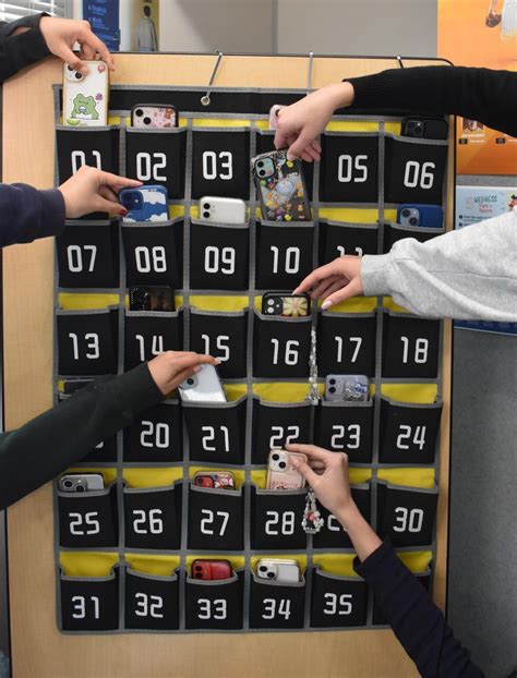 Teachers use phone pockets to help students focus – The Nexus