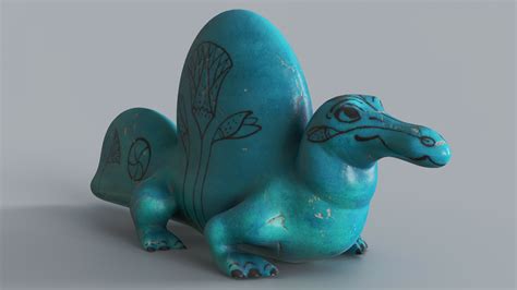 Sukrit Tan: Faience Spinosaurus