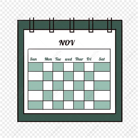 Green Elegant Calendar Clip Art, Clipart, Art, Clip Art PNG Image Image ...