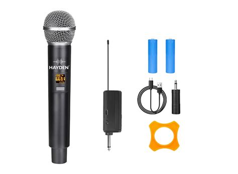 Hayden HY-58 Wireless Mic, Microphone, UHF Karaoke Dynamic mic with ...