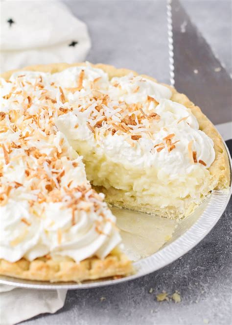 Dads Favorite Coconut Cream Pie - Chefinoz