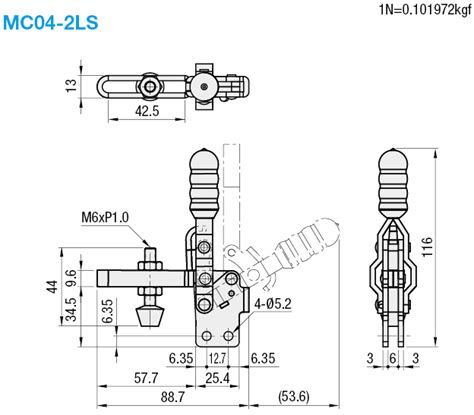 Vertical Hold-Down Toggle Clamps - Long Arm, Straight Base, Tightening ...