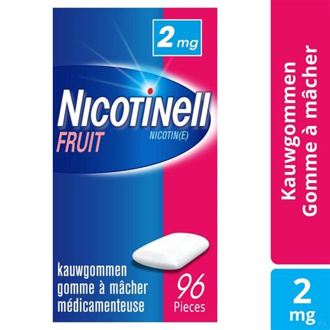NICOTINELL FRUIT GOMMES A MACHER 96 X 2 MG : Gommes à mâcher ...