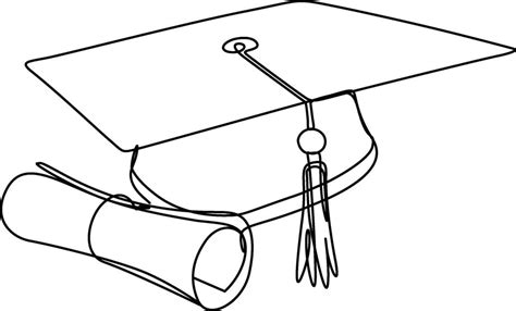 Graduation Cap Drawing 的图像结果