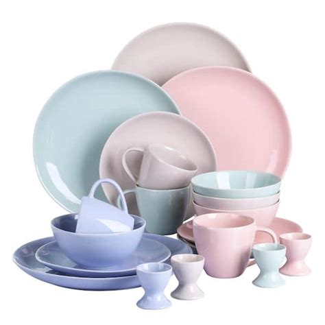 Victoria 20-Piece Multi-Colour Dinner Set Glazed | Ubuy India