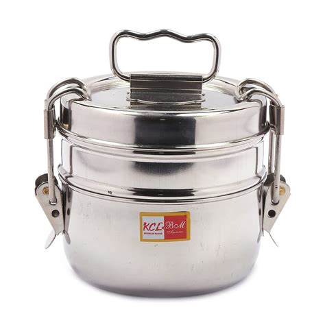 Buy KCL Stainless Steel Food Pack Lunch Box/Tiffen Box for School ...