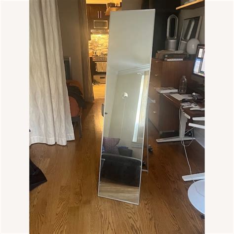 CB2 Infinity Standing Silver Floor Length Mirror - AptDeco