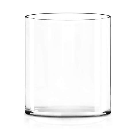 Buy CYS EXCEL 10" Wide Vase, Hand blown-Glass Cylinder Vase thickness 1 ...