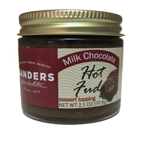 Amazon.com: Sanders Milk Chocolate Hot Fudge Dessert Topping, 2.5-Ounce ...