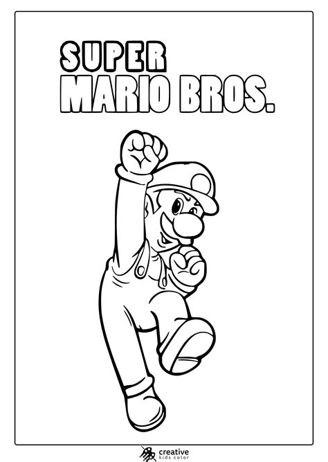 Super Mario Printable Colouring Pages - Great Research