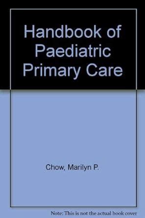 Buy Handbook of Paediatric Primary Care Book Online at Low Prices in ...