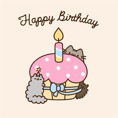Pusheen the cat : Photo | Pusheen happy birthday, Happy birthday cat ...