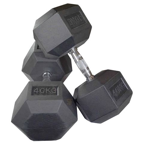 40kg Hex Dumbbells - Fitness Station
