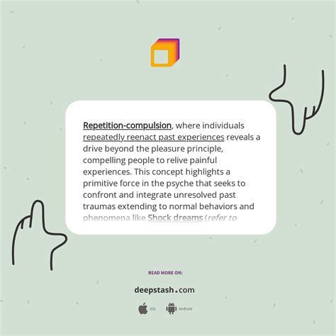 Image result for Repetition Compulsion Examples