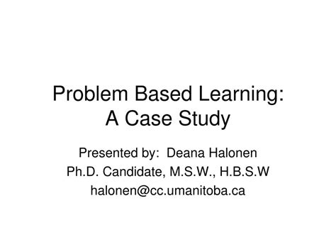 Image result for Problem Based Learning Case Examples
