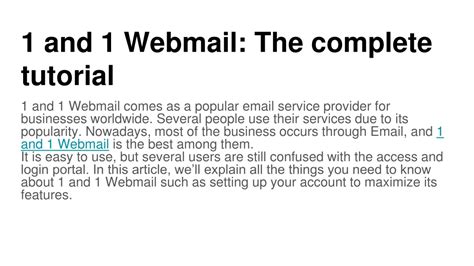 Webmail Tutorial 的图像结果