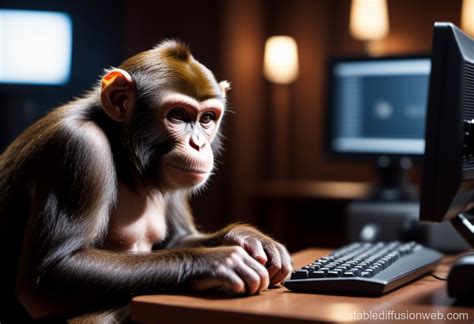 Image result for Monkey Using Computer