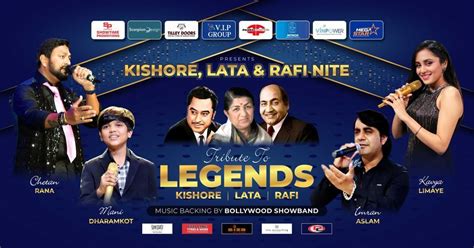 TRIBUTE TO LEGENDS: Kishore, Lata & Rafi, The Globe-Suncoast Casino ...