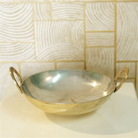 Brass Kadai for Cooking With Tincoated | Best Pital Ki Kadai