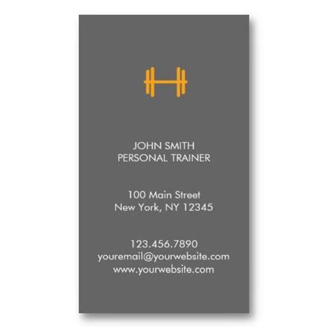 Personal Trainer Business Cards 的图像结果