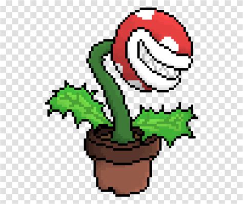 Piranha Plant Pixel Art, Cross, Rug, Pillar Transparent Png - Pngset.com