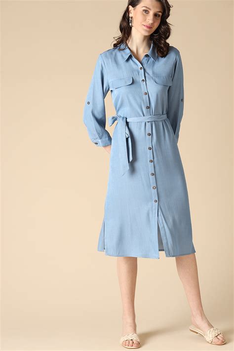 Buy Gipsy Blue Fashion Denim Dresses - Gipsy Online