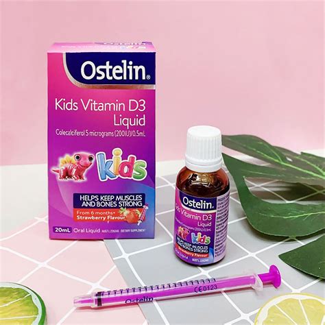 Ostelin Vitamin D3 1000IU 50mL Oral Liquid - Orange Flavour Muscle ...