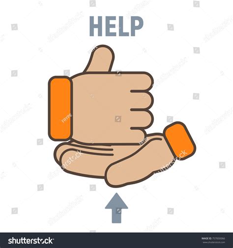 ASL Sign for Help 的图像结果