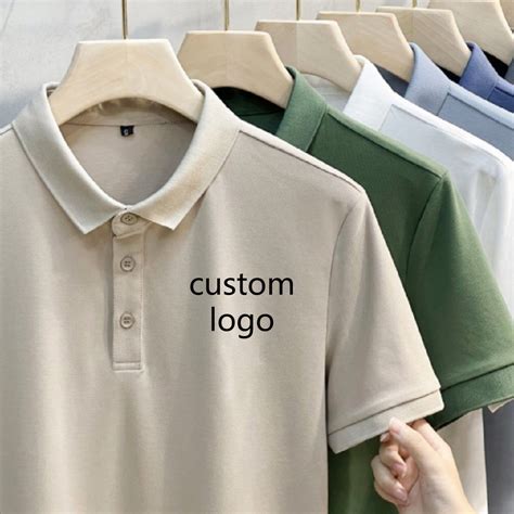Wholesale Blank Polo Shirts Custom Embroidery Logo T-Shirts Plain Golf ...